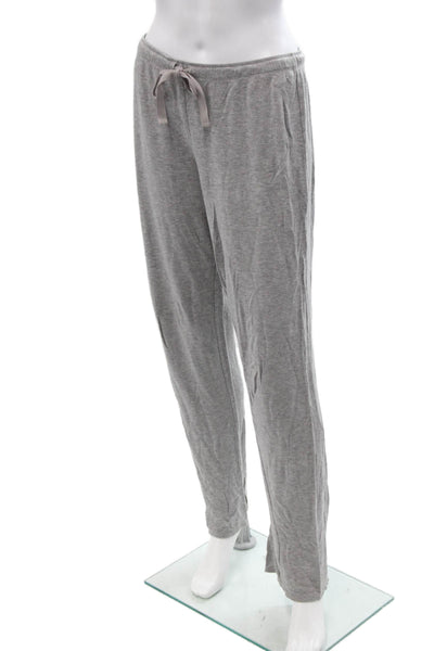Natori Womens Sweatpants Gray Rayon Spandex Drawstring Size M