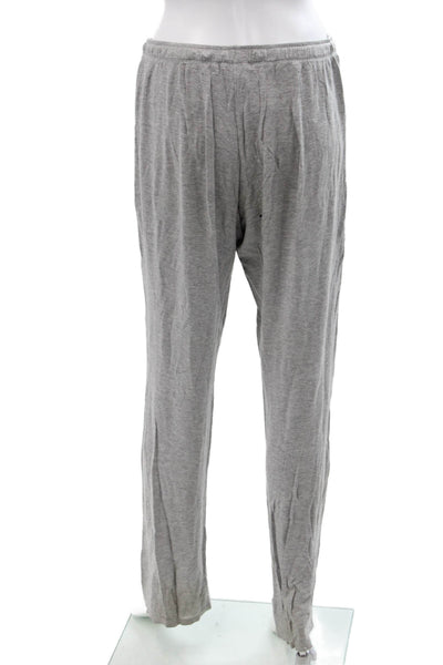 Natori Womens Sweatpants Gray Rayon Spandex Drawstring Size M