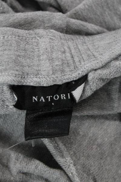 Natori Womens Sweatpants Gray Rayon Spandex Drawstring Size M