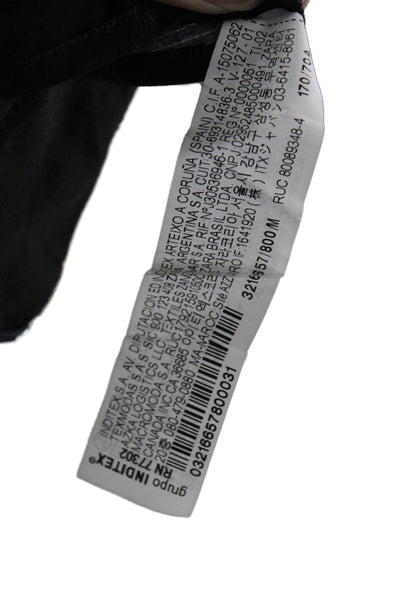 Zara Womens Dress Pants Black Polyester Zip Solid Size M