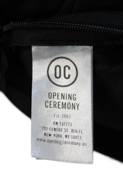 Opening Ceremony Women Dress Pants Black Zip Inseam 34 Size 4