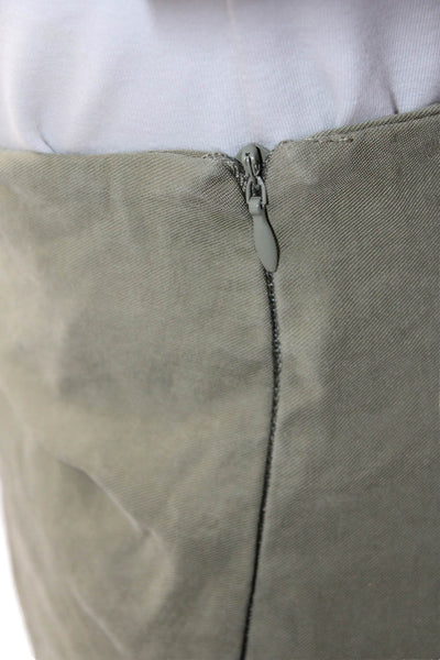 Zara Women Green Mini Wrap Skort Size XS