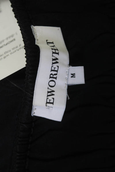 We Wore What Womens Camisole Black V-Neck Sleeveless Bohemian Size M