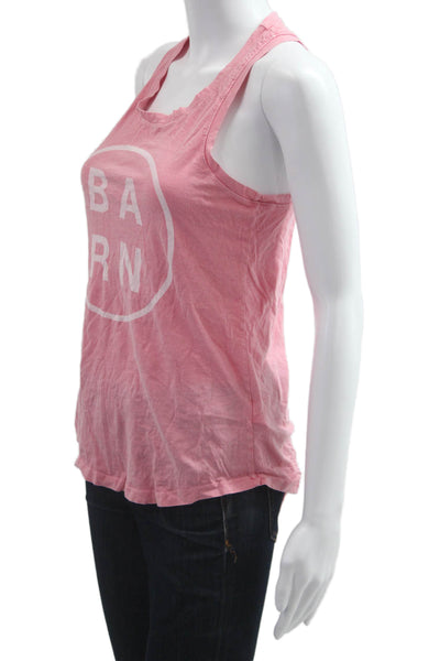 Soul Cycle Womens Basic Sleeveless Sports Tank Pink Size XS