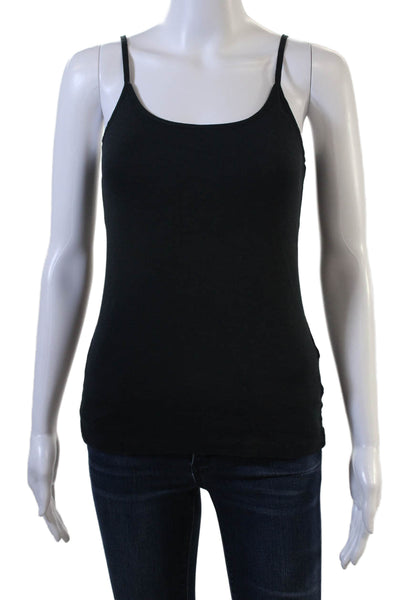 Joie Womens Black Camisole Sleeveless Round Neck 60% Cotton Size M