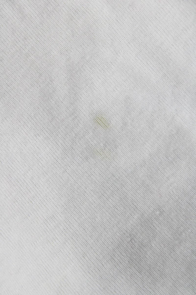 Joie Women White Basic Camisole Round Neck Sleeveless Size M