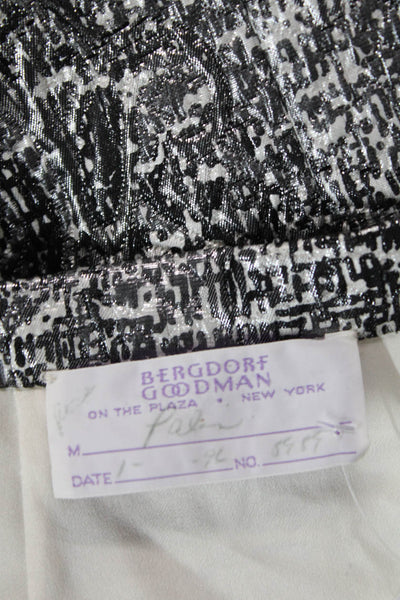 Bergdorf Goodman Womens Black Straight Pencil Skirt Polyester Size 4