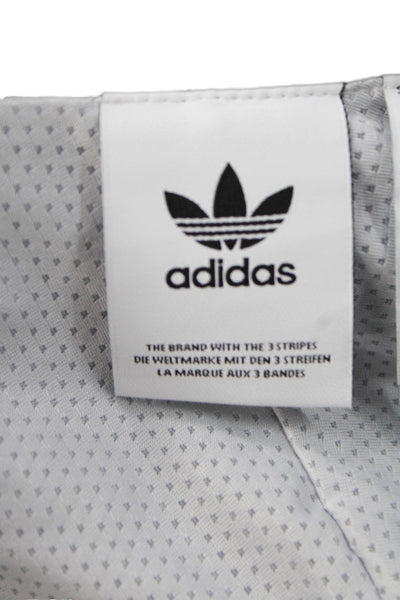 Adidas Mens Anorak Windbreaker Black Nylon Zip High Neck Size XL