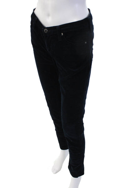 AG Adriano Goldschmied Womens Black Button Pants 31 Inseam Size 25