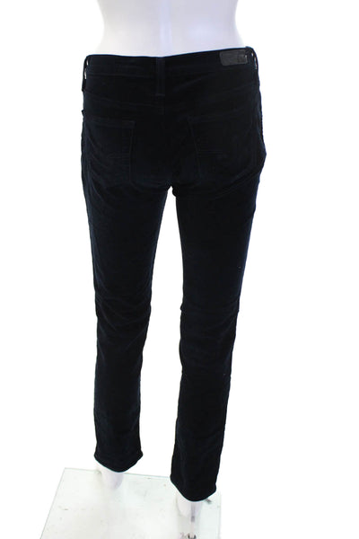 AG Adriano Goldschmied Womens Black Button Pants 31 Inseam Size 25