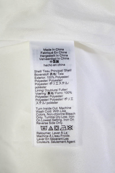 J Crew Womens Mini Pencil Skort White 100% Polyester Solid Size 0