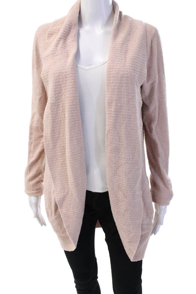 Barefoot Dreams® Unisex Cardigan Sweater Beige Long Sleeve Size M