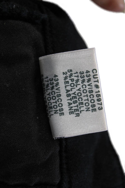 J Brand Womens Ankle Jegging Black Viscose Cotton Blend Size 24