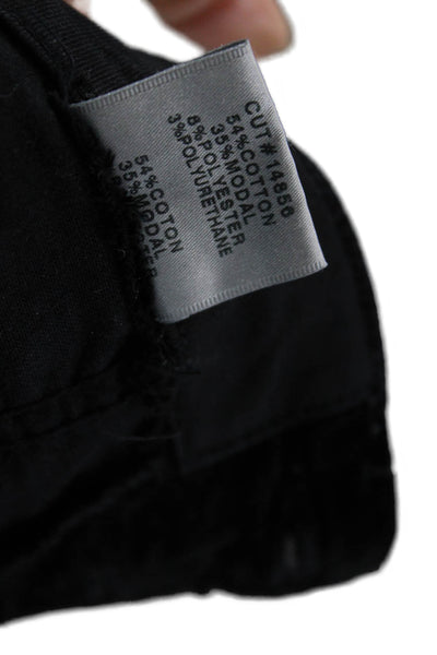 J Brand Women Ankle Cropped Jeggings Black Button Size 25