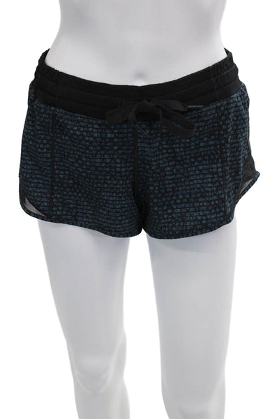 Lululemon Women Geometric Aztec Nylon Drawstring Shorts Size 2