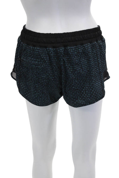 Lululemon Women Geometric Aztec Nylon Drawstring Shorts Size 2