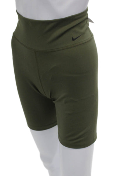 Nike Unisex Biker Shorts Army Green Size M