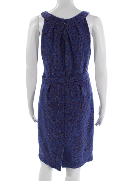 Vera Wang Lavender Label Women Blue Sheath Dress Sleeveless Size 6