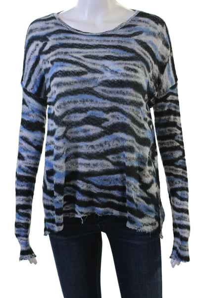 Generation Love Unisex Black Animal Print Pullover Sweater Size M