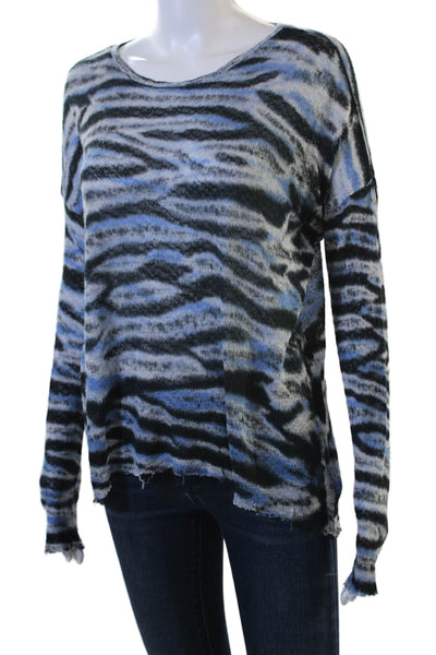 Generation Love Unisex Black Animal Print Pullover Sweater Size M