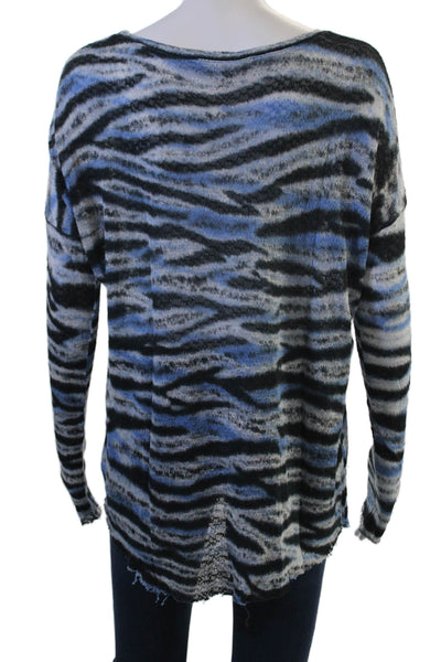 Generation Love Unisex Black Animal Print Pullover Sweater Size M