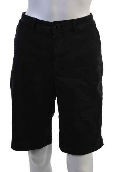 NYDJ Unisex Bermuda Chino Shorts Black Size 8