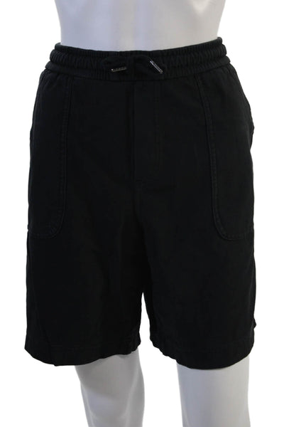 Athleta Unisex Bermuda Shorts Black Drawstring Size 12
