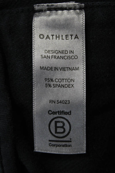 Athleta Unisex Bermuda Shorts Black Drawstring Size 12