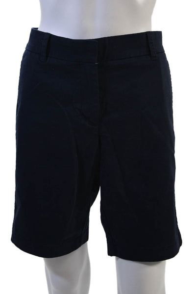 J Crew Unisex Bermuda Chino Shorts Dark Blue 97% Cotton 3% Elastane Size 8