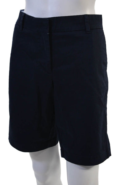 J Crew Unisex Bermuda Chino Shorts Dark Blue 97% Cotton 3% Elastane Size 8