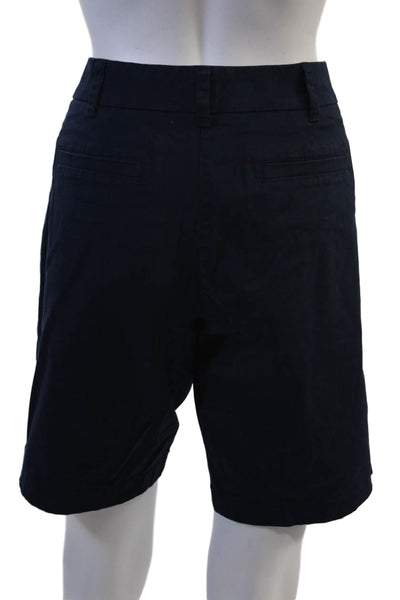 J Crew Unisex Bermuda Chino Shorts Dark Blue 97% Cotton 3% Elastane Size 8