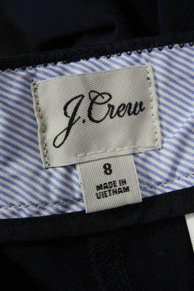 J Crew Unisex Bermuda Chino Shorts Dark Blue 97% Cotton 3% Elastane Size 8