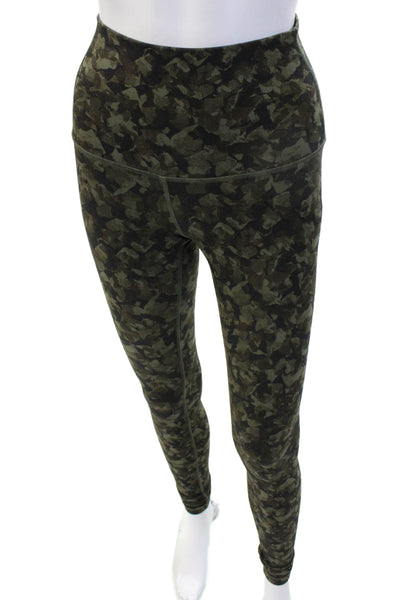 Lululemon Womens Ankle Jeggings Black Camo Nylon Size 6