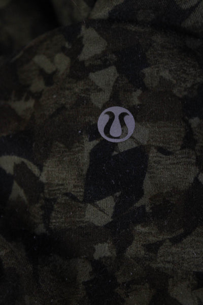 Lululemon Womens Ankle Jeggings Black Camo Nylon Size 6