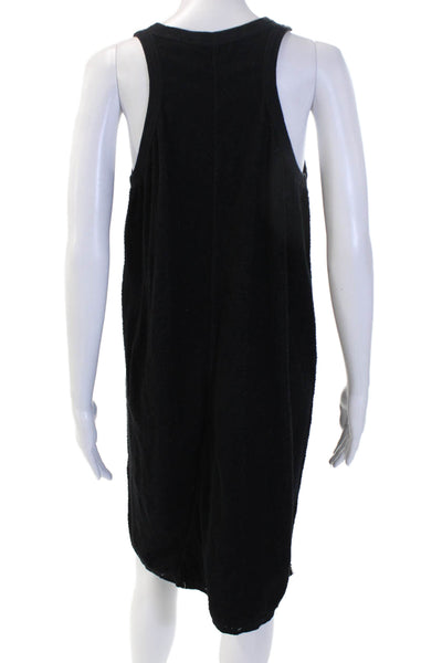 Wilt Womens Black Tank Dress Sleeveless Round Neck Cotton Blend Size L