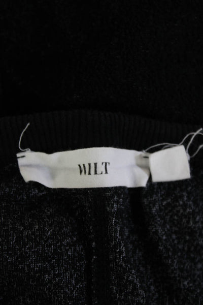 Wilt Womens Black Tank Dress Sleeveless Round Neck Cotton Blend Size L