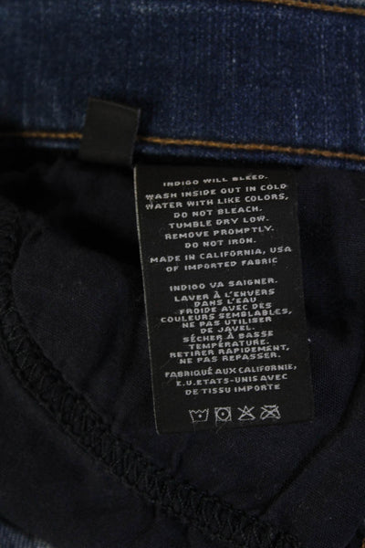 J Brand Womens Ankle Skinny Jeans Blue Mid Rise Button Size 25