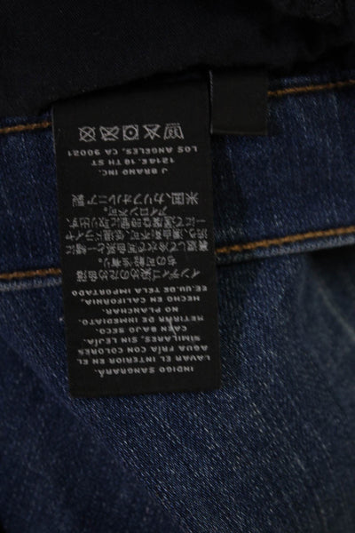 J Brand Womens Ankle Skinny Jeans Blue Mid Rise Button Size 25