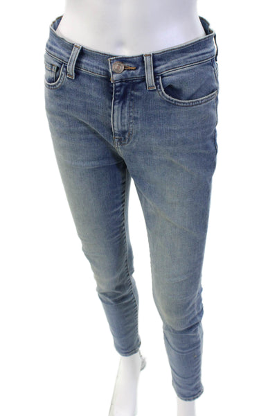 Current/Elliott Womens Ankle Skinny High Rise Blue Jeans Size 27