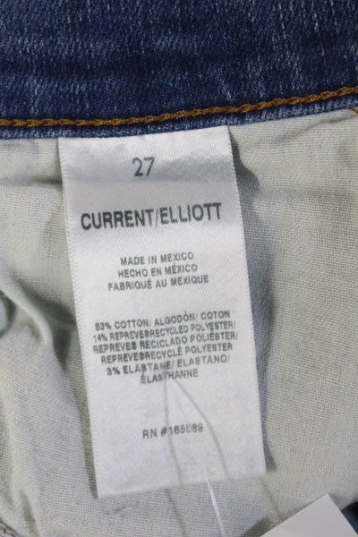 Current/Elliott Womens Ankle Skinny High Rise Blue Jeans Size 27
