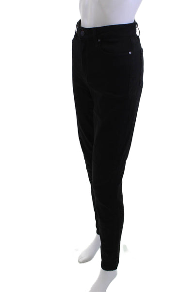 Paige Women High Rise Black Jeggings Button Fly Size 31