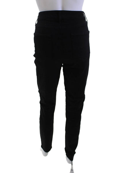Paige Women High Rise Black Jeggings Button Fly Size 31