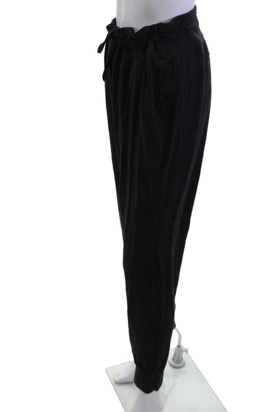 Lululemon Womens Jogger Sweatpants Black Drawstring Nylon Blend Size 12