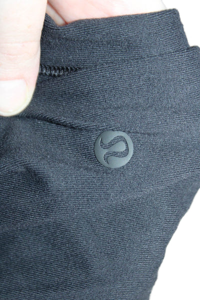 Lululemon Womens Jogger Sweatpants Black Drawstring Nylon Blend Size 12
