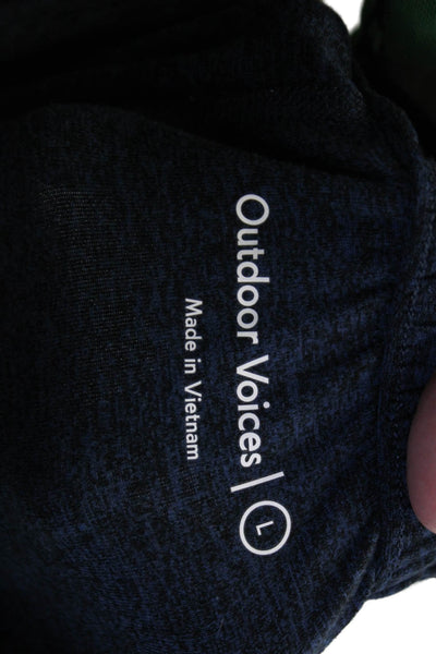 Outdoor Voices Mens Jogger Sweatpants Dark Blue Drawstring Outdoor Size L