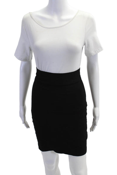Ounce Womens Black Straight Pencil Skirt Size S