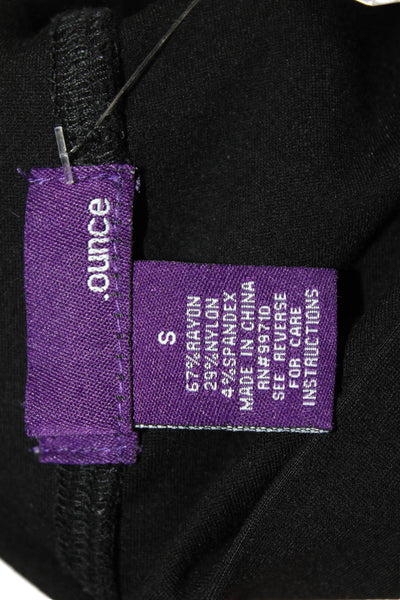 Ounce Womens Black Straight Pencil Skirt Size S