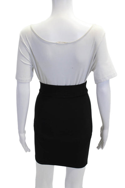 Ounce Women Straight Pencil Mini Skirt Black Size S