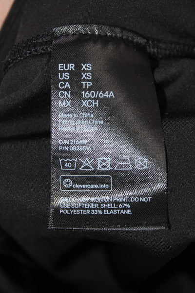 P.E Nation Unisex Biker Shorts Black Graphic Size M