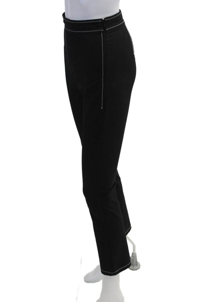 Theory Womens Cropped Ankle Pants Black Size 0